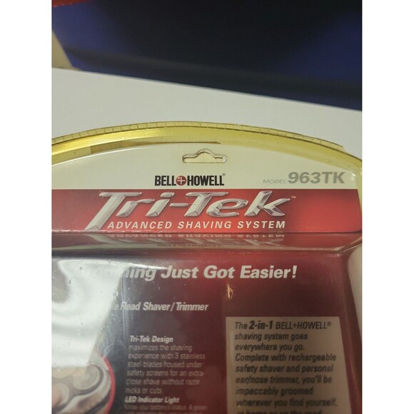 Vintage Bell Howell Tri-Tek #963TK Advanced Shaving System with Bonus Trimmer - Picture 5 of 7